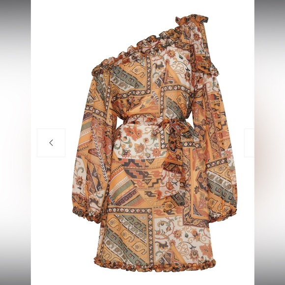 One Teaspoon BAZAAR PAISLEY ONE SHOULDER DRESS - Picture 4 of 8